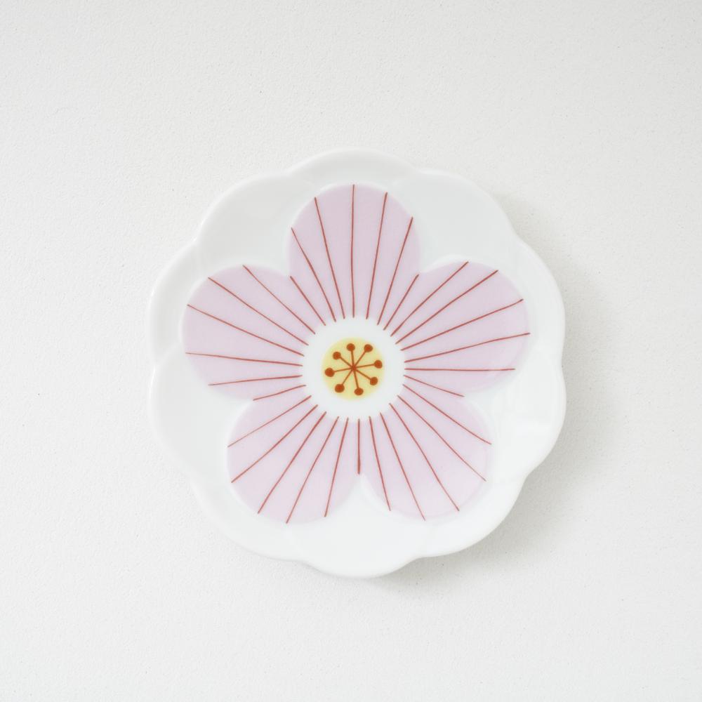 九谷焼 ハナ小皿 2pcsセット［ピンク］