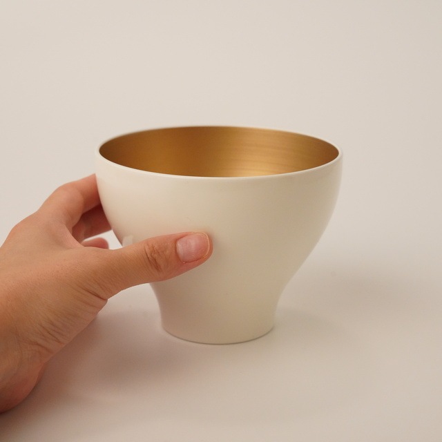 越前塗　カップＬシャンパンゴールド