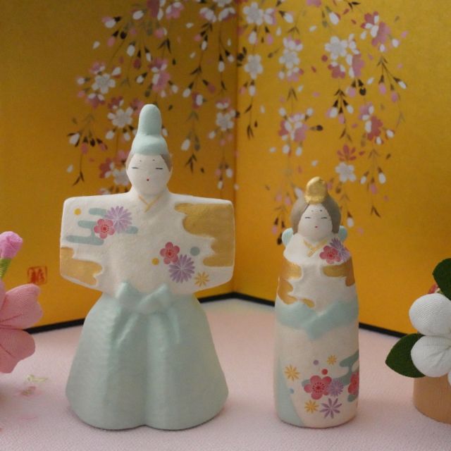 ちぎり和紙　遙花(はるか)立雛