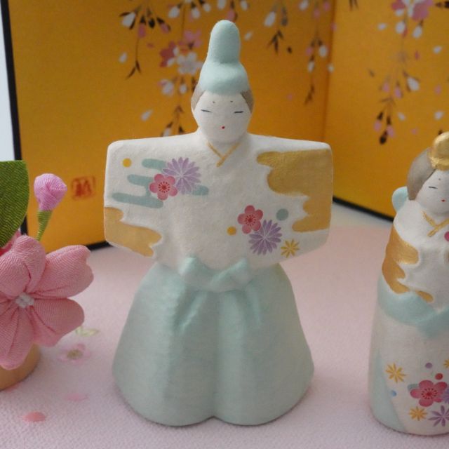 ちぎり和紙　遙花(はるか)立雛