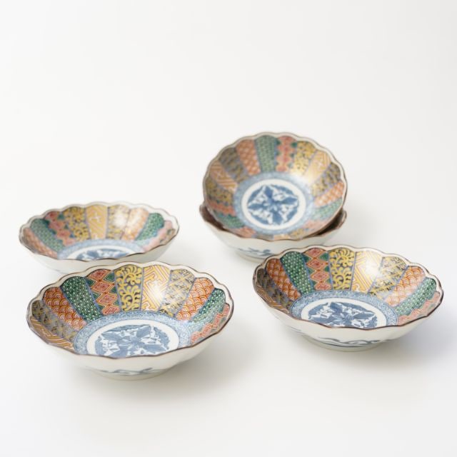 花凛 染錦祥瑞 取り鉢/鍋取り鉢 5点セット ｜ 四季折々のおしゃれな和