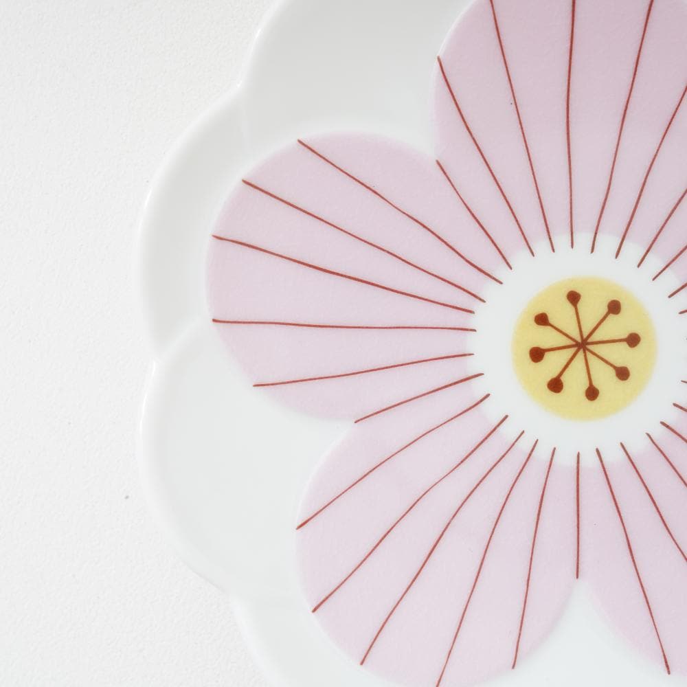 九谷焼 ハナ取り皿［ピンク］