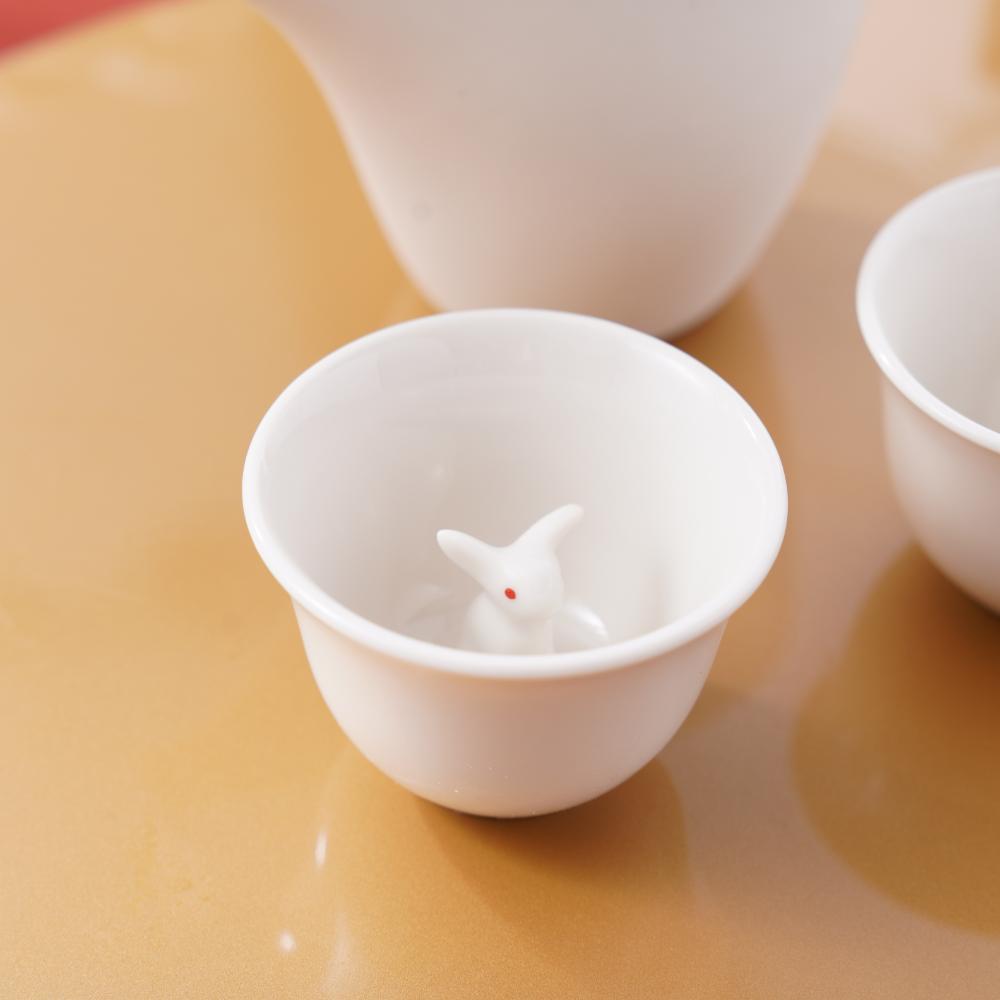 おちょこセット ミニうさぎ ペアおちょこセット｜ 四季折々のおしゃれな和食器通販