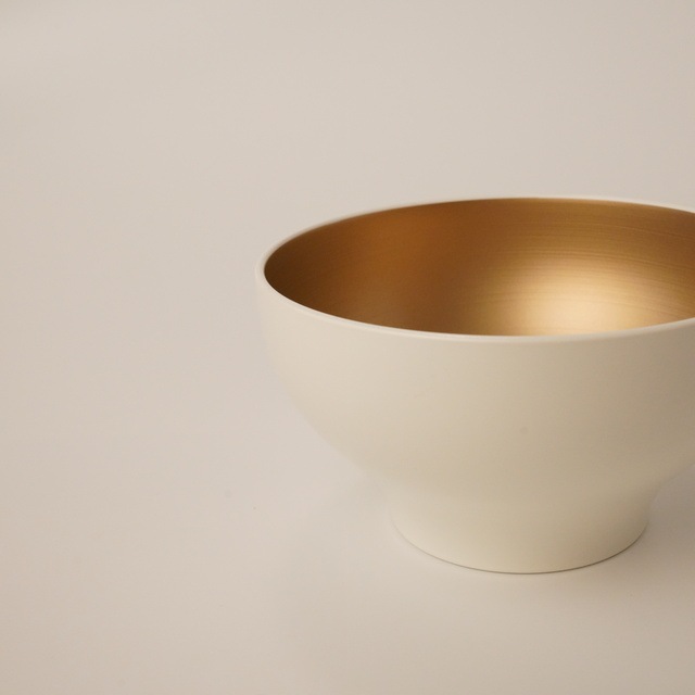 越前塗　丼　シャンパンゴールド