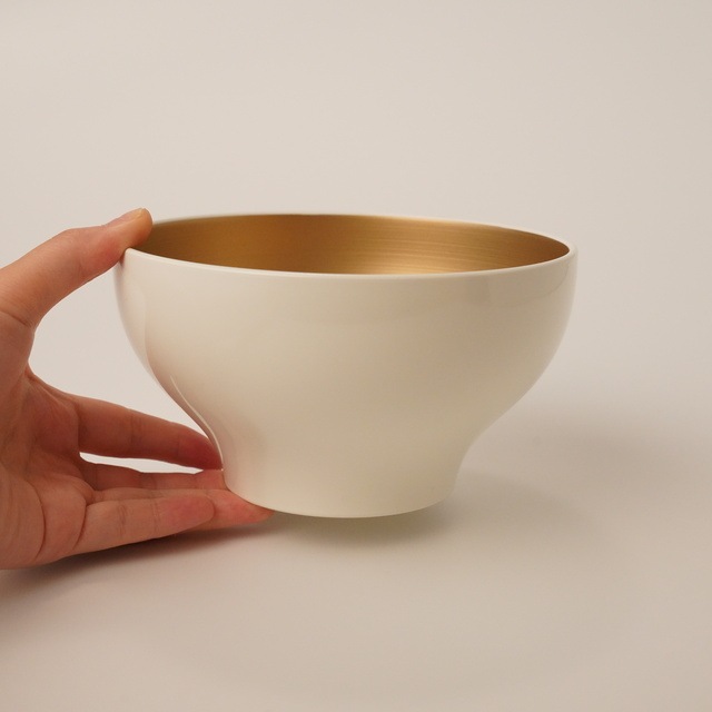 越前塗　丼　シャンパンゴールド