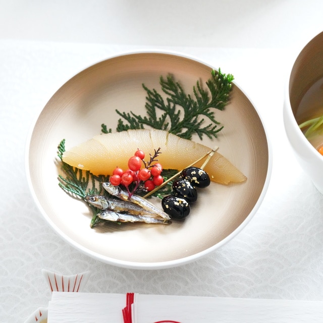 越前塗 プレート小 シャンパンゴールド ｜ 四季折々のおしゃれな和食器