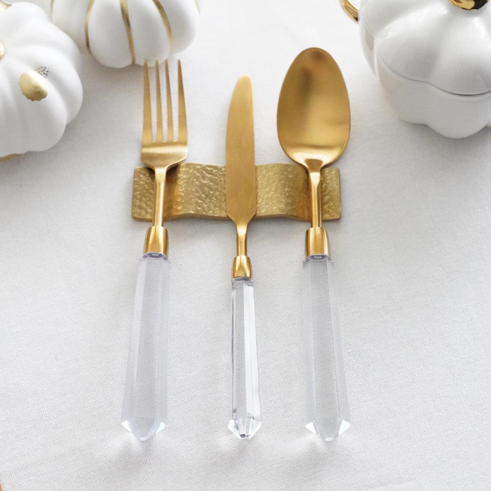 ゴールドクリア カトラリー3本セット ｜ 四季折々のおしゃれな和食器
