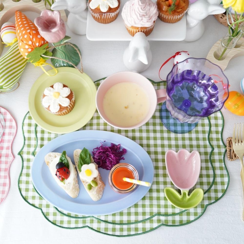 作山窯 Sara ソーサー皿 ライトグリーン｜ 四季折々のおしゃれな和食器