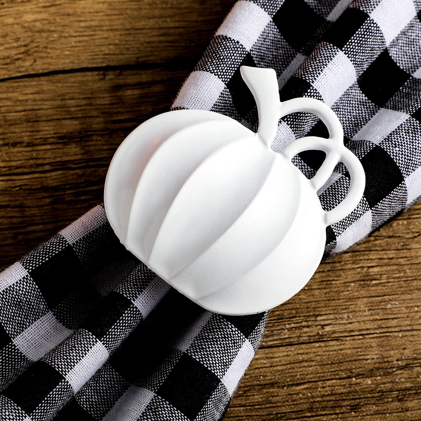 《2点セット》ホワイトパンプキン ナプキンリング