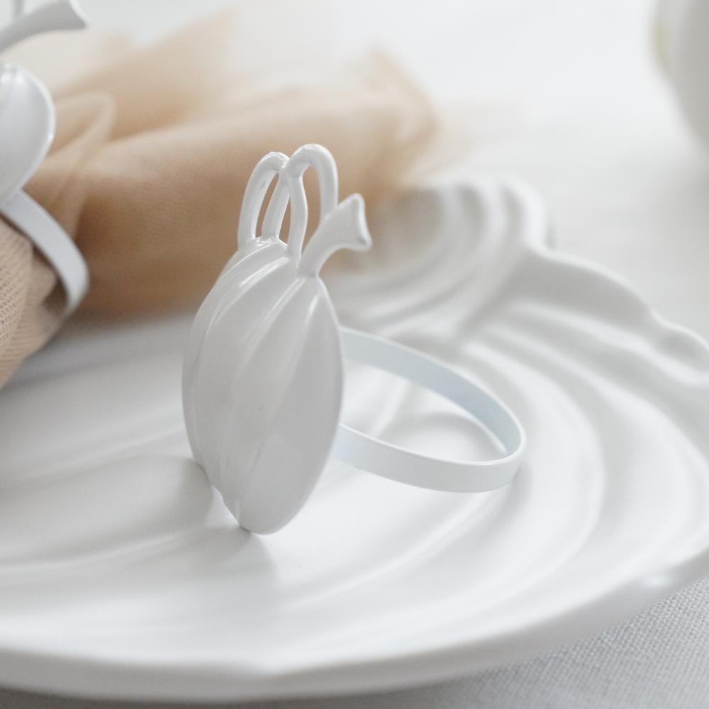 ホワイトパンプキン ナプキンリング2点セット ｜ 四季折々の