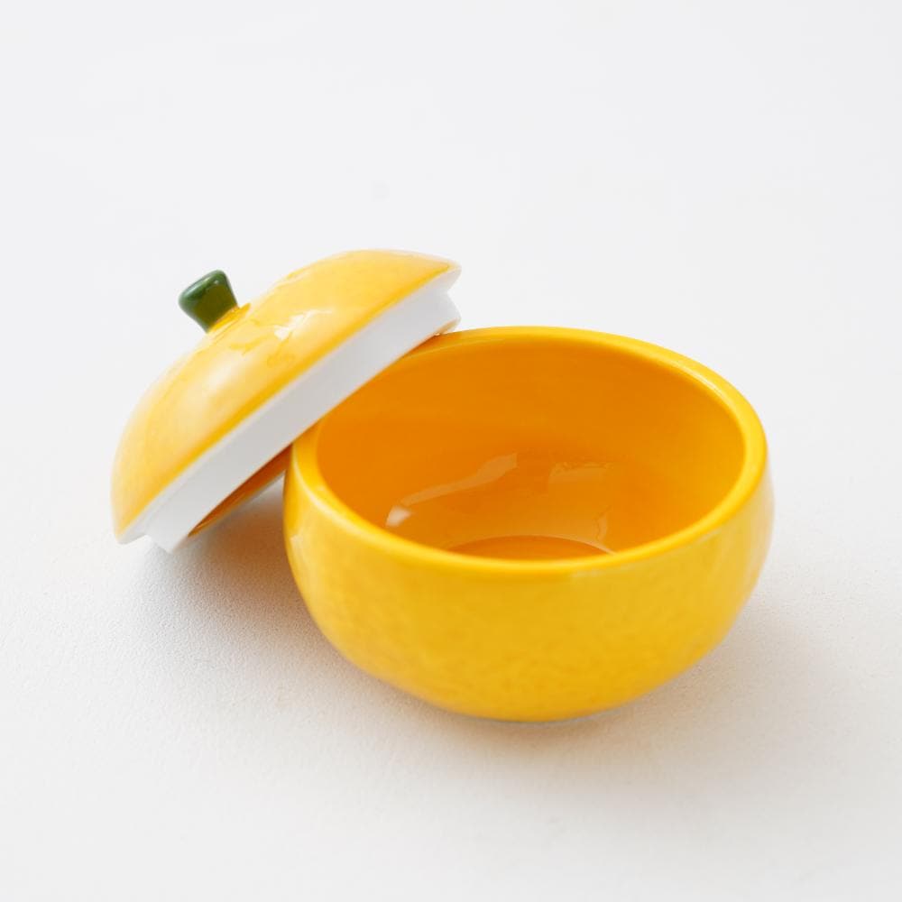 有田焼 柚子 蓋物（大）｜ 四季折々のおしゃれな和食器通販サイト