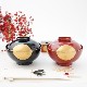 【早割･11月下旬～発送】雑煮椀　朱天金　半月絵入り　FOURGRACEオリジナル 5枚目のサムネイル