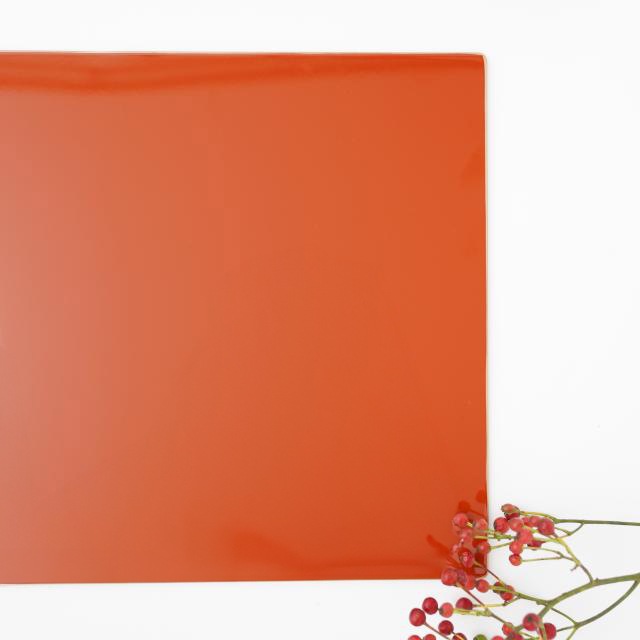 長手敷マット　柿朱渕金　FOURGRACEオリジナル