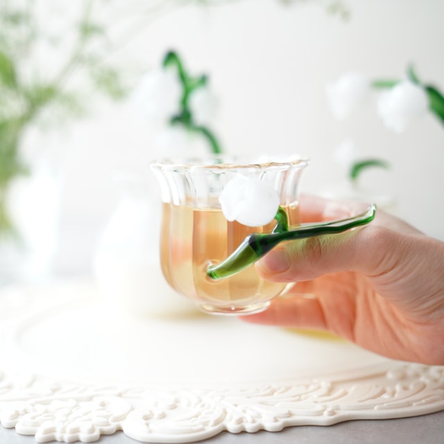 フラワーガラスカップ Muguet｜ 四季折々のおしゃれな和食器通販サイト