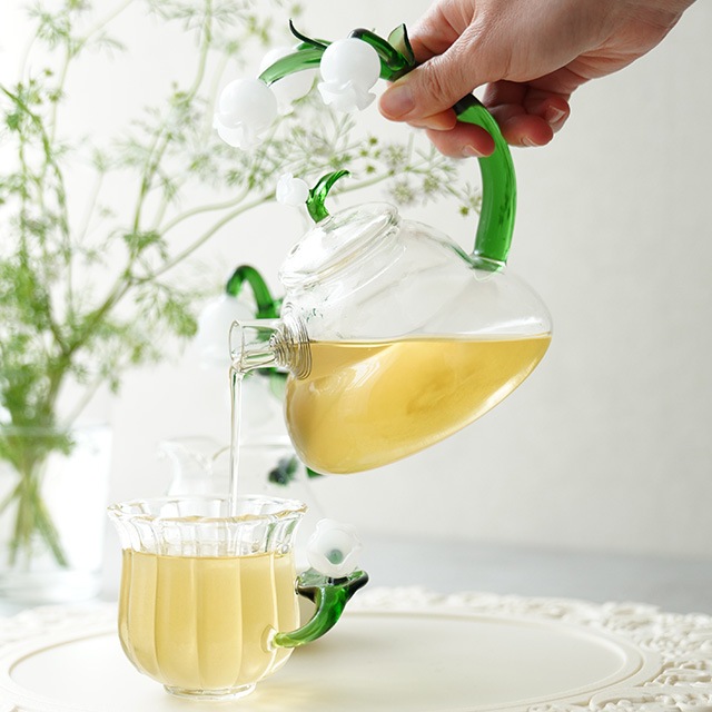 フラワーガラスカップ Muguet｜ 四季折々のおしゃれな和食器通販サイト