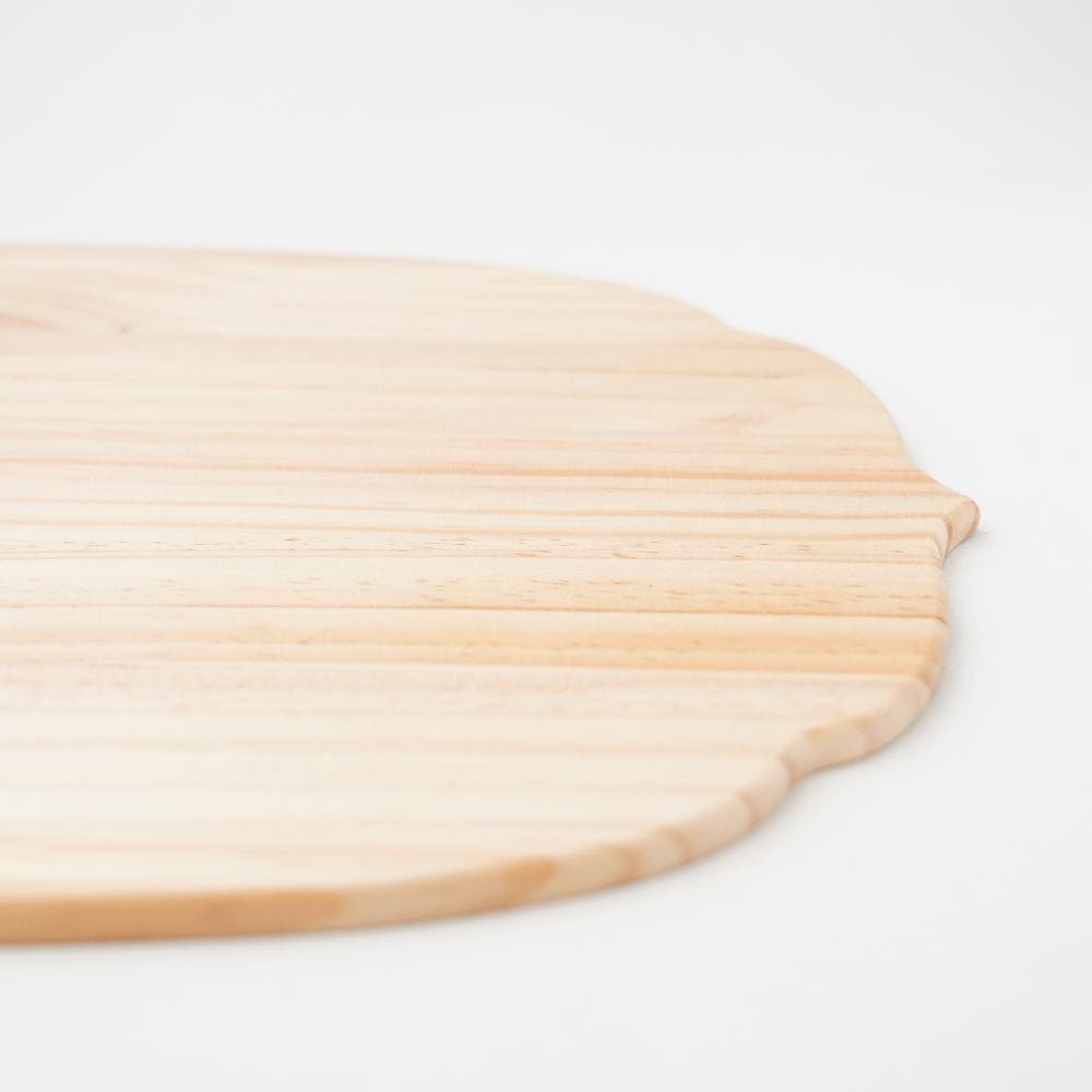 稜花木製折敷 クリア 48cm×30cm