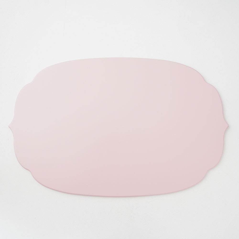 【予約/2月下旬頃出荷】越前漆器 稜花木製折敷 ピンク 48cm×30cm