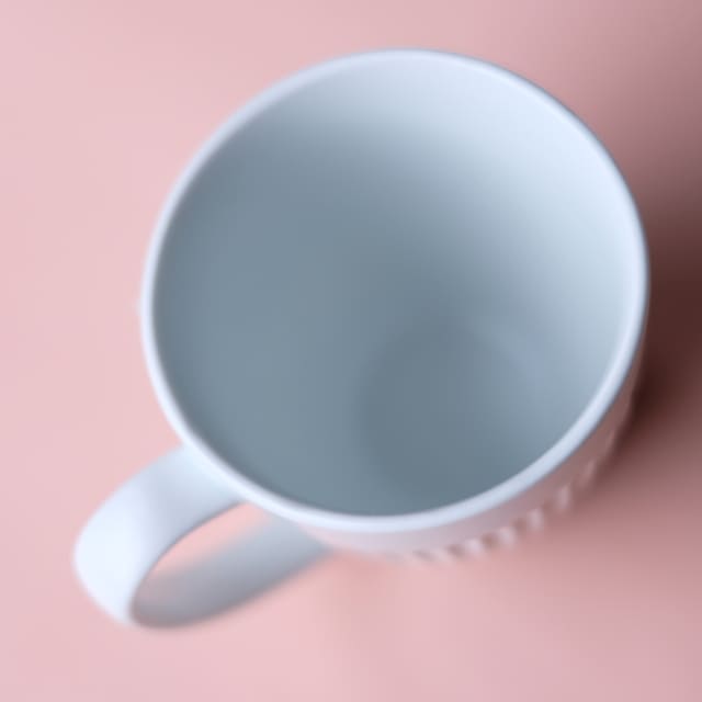 波佐見焼　白マット　しのぎ　マグカップ