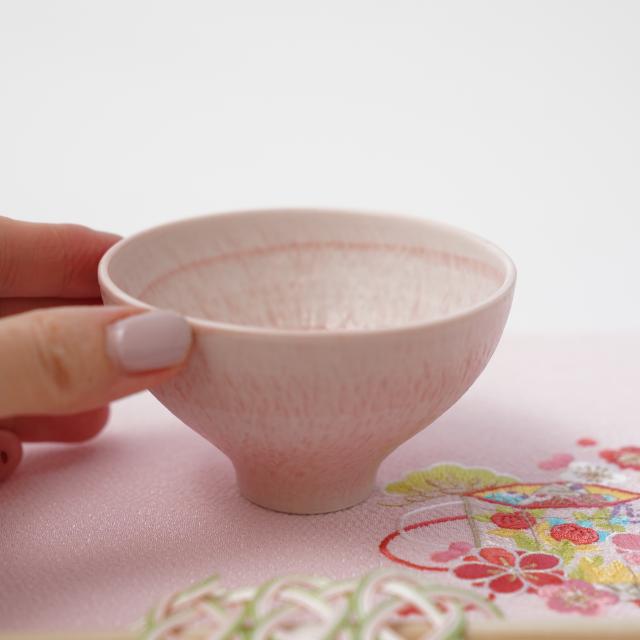 【予約/2月中旬頃出荷】とちり小付 8.5cm ピンク