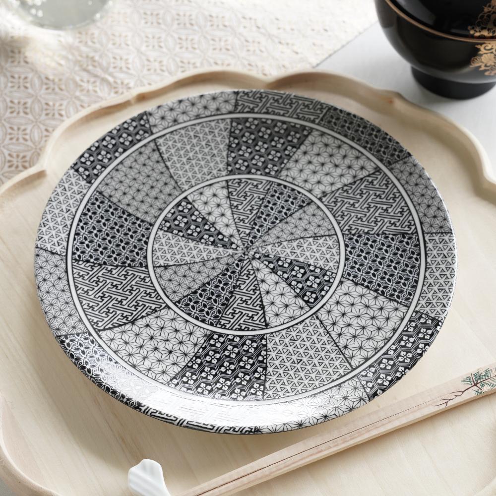 銀襴手 24cm皿｜ 四季折々のおしゃれな和食器通販サイト FOURGRACE