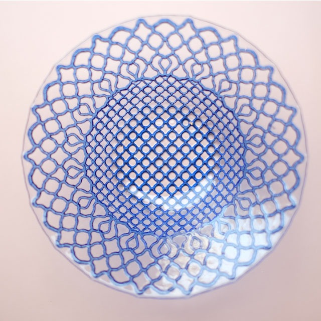 《2点セット》　モロッカン柄　ボール　ブルー　21ｃｍ