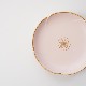 【陶器市】越前塗　梅銘々皿15cm　総ピンク縁金　　しべ金　FOURGRACEオリジナル 2枚目のサムネイル