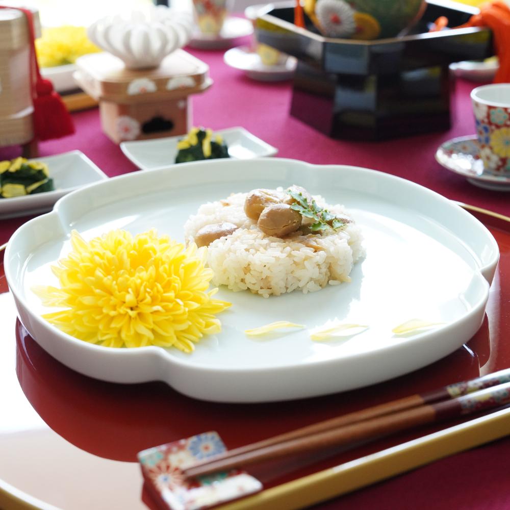 瑞季　木瓜浅鉢　青白磁