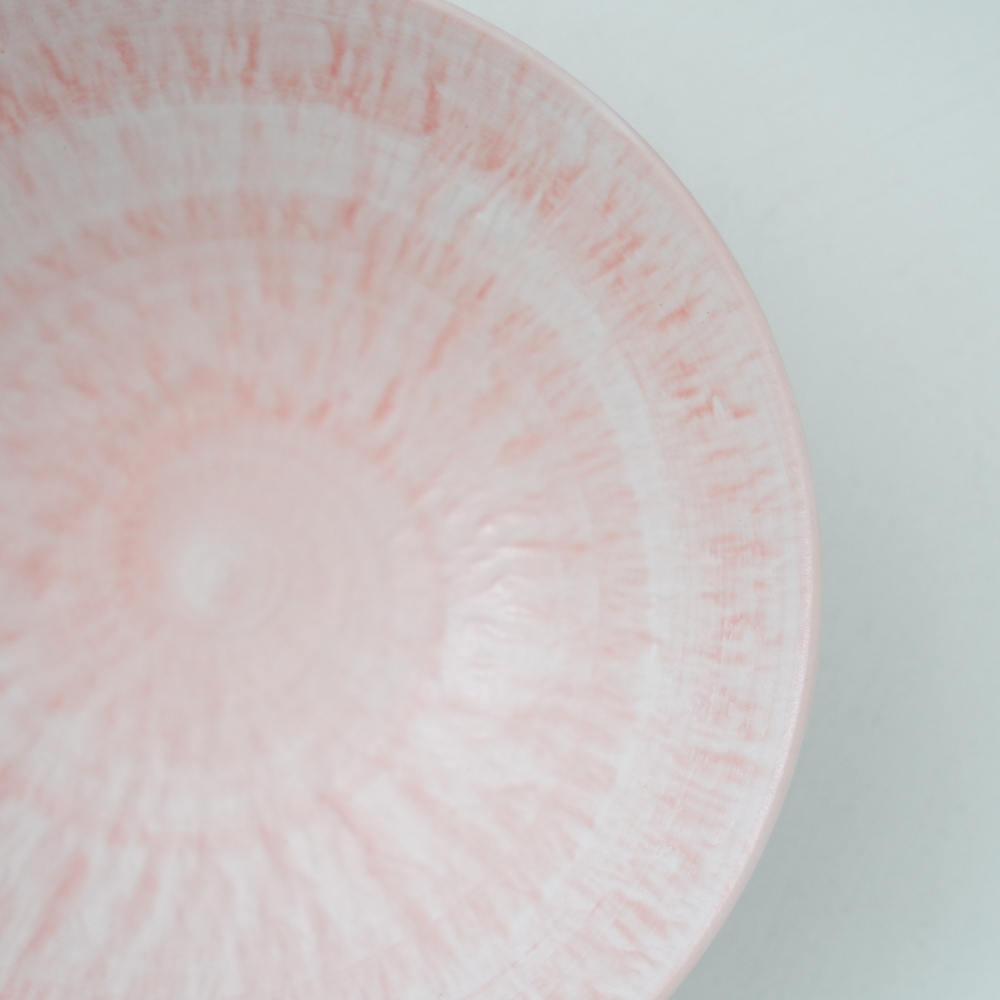 【予約/2月下旬頃出荷】とちり丸皿（小）17cm ピンク