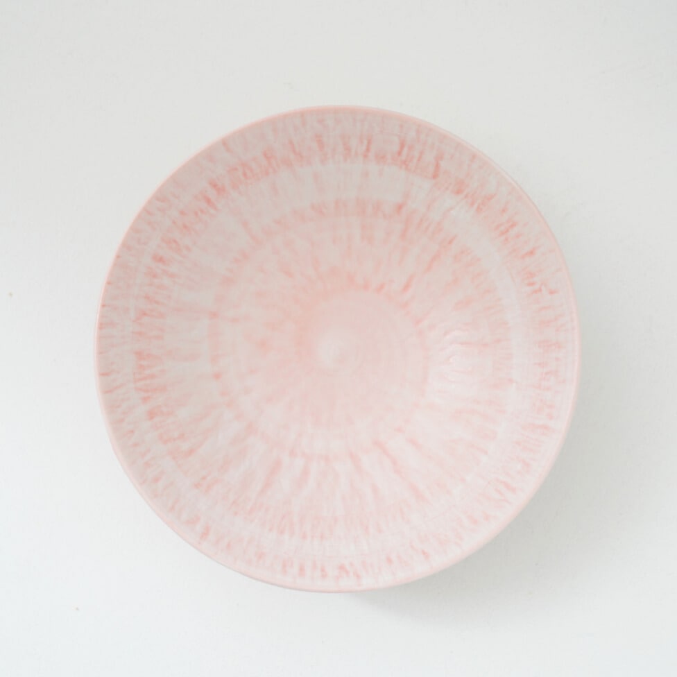 【予約/2月下旬頃出荷】とちり丸皿（小）17cm ピンク