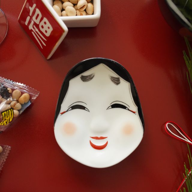 有田焼　錦おふくさん　小銘々皿