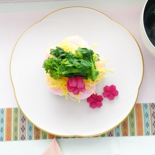 越前塗　梅皿21cm　　総ピンク縁金　　しべ金　FOURGRACEオリジナル