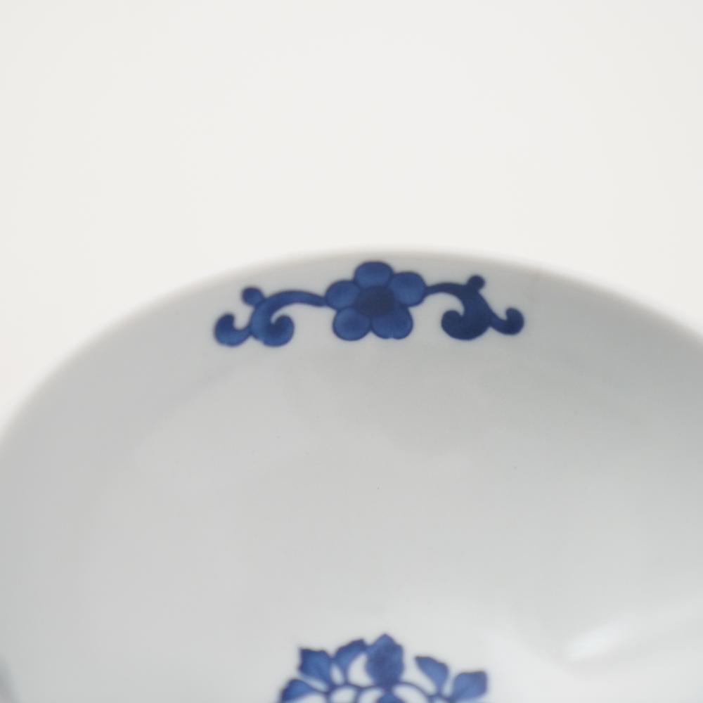 波佐見焼 染錦窓絵霊芝文　丸小鉢