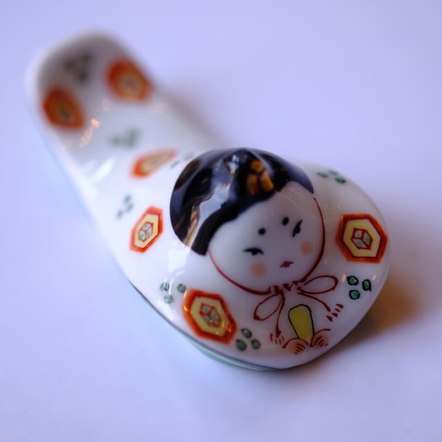 2月20頃入荷予定｜有田焼　錦オヒナ様箸置　男