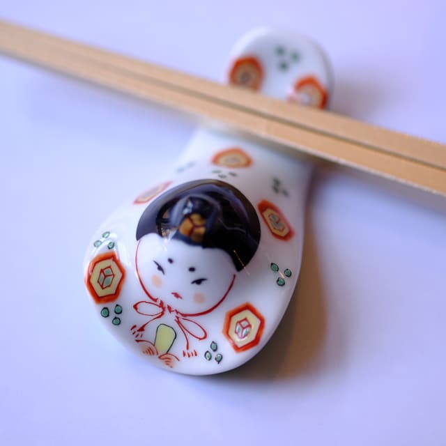 2月20頃入荷予定｜有田焼　錦オヒナ様箸置　男