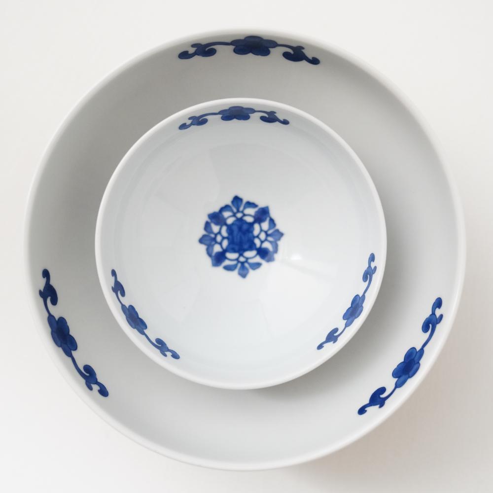 波佐見焼 染錦窓絵霊芝文　小付