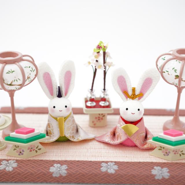 西陣織 小さなうさぎのお雛様 FOUREGRACEオリジナル