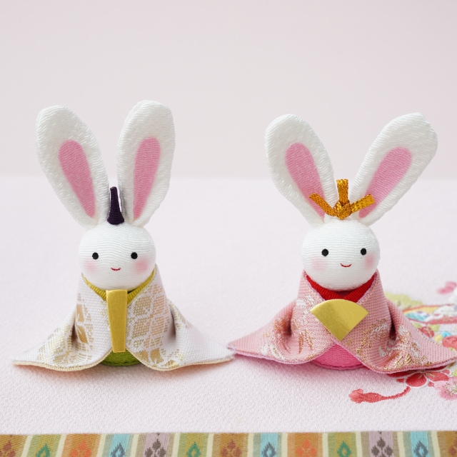 西陣織 小さなうさぎのお雛様 FOUREGRACEオリジナル