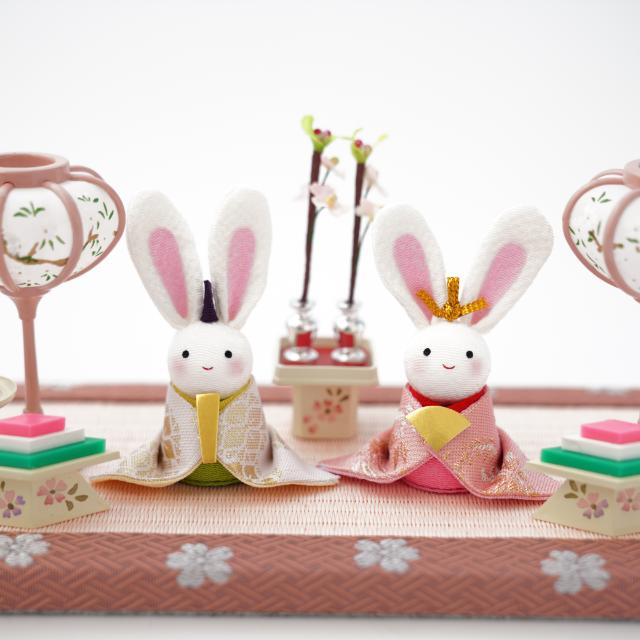 西陣織 小さなうさぎのお雛様 FOUREGRACEオリジナル