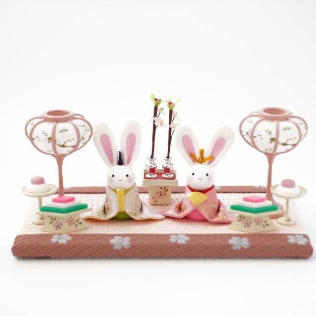 西陣織 小さなうさぎのお雛様 FOUREGRACEオリジナル