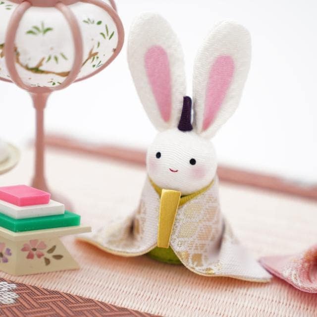 西陣織 小さなうさぎのお雛様 FOUREGRACEオリジナル