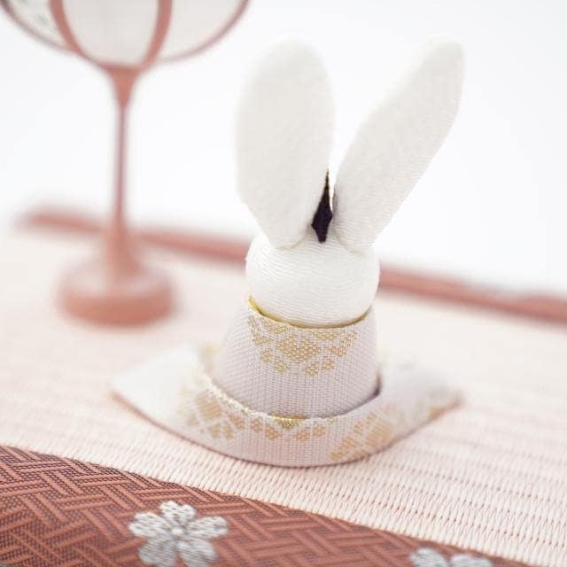 西陣織 小さなうさぎのお雛様 FOUREGRACEオリジナル
