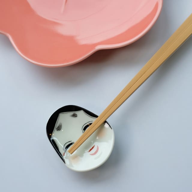 有田焼　錦おふくさん　箸置き