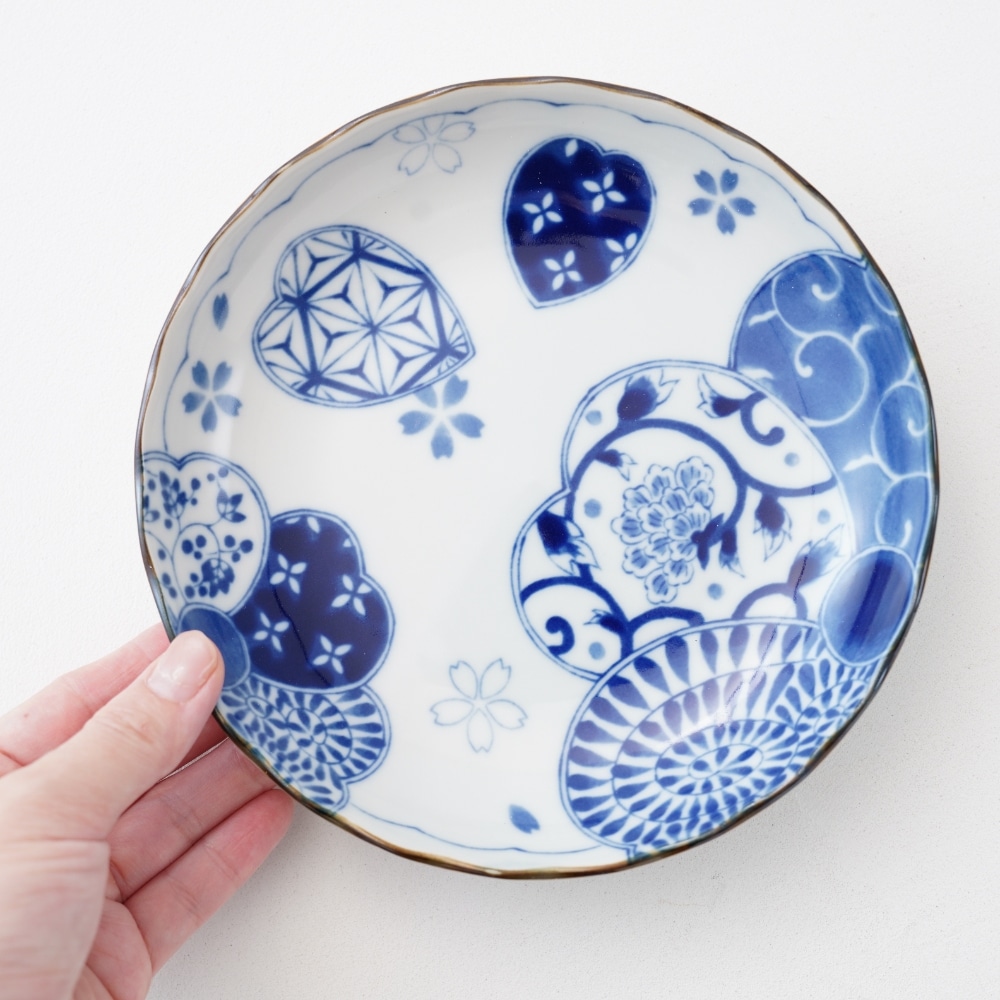 5点セット】花あそび 菊型5寸皿｜ 四季折々のおしゃれな和食器通販