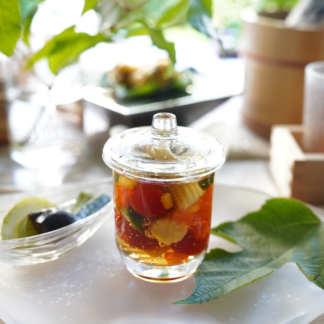 籠目茶碗蒸し　クリア