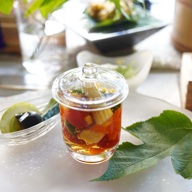 籠目茶碗蒸し　クリア