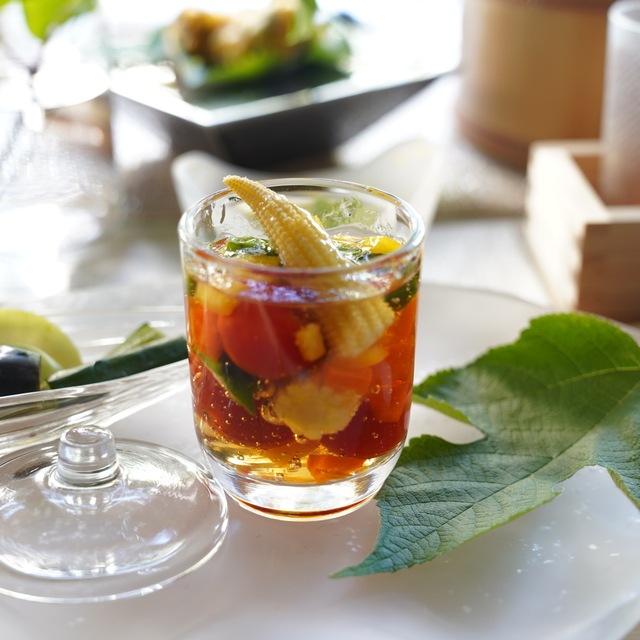 籠目茶碗蒸し　クリア