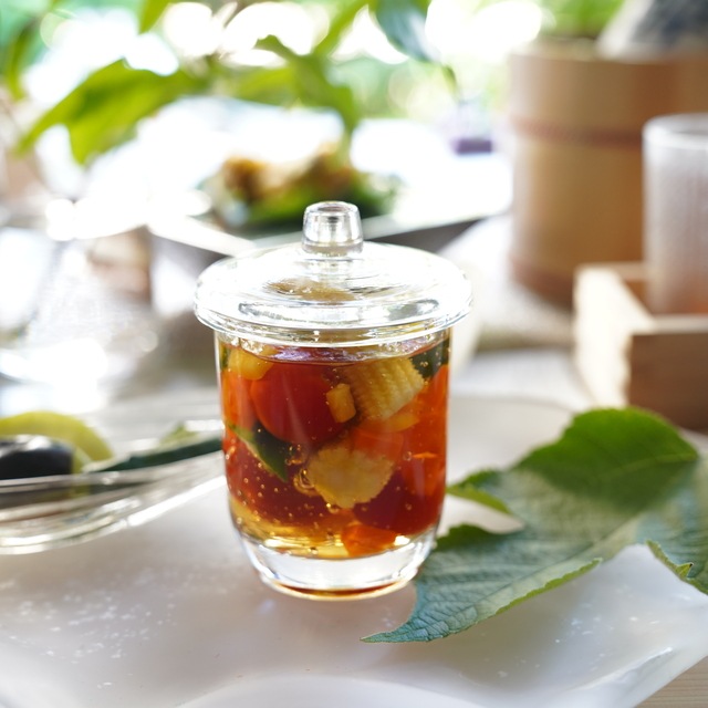 籠目茶碗蒸し　クリア