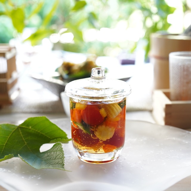 籠目茶碗蒸し　クリア