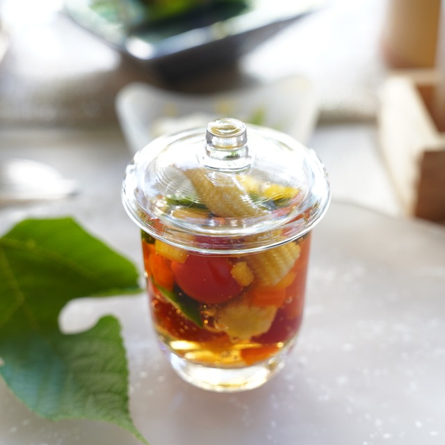 籠目茶碗蒸し　クリア