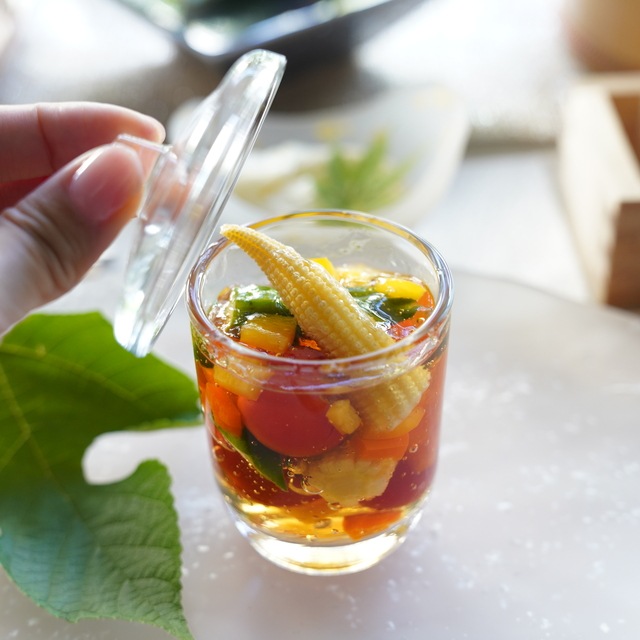 籠目茶碗蒸し　クリア